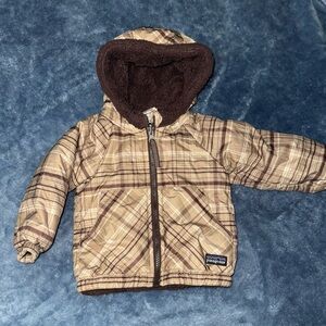 Patagonia Baby Jacket in plaid browns